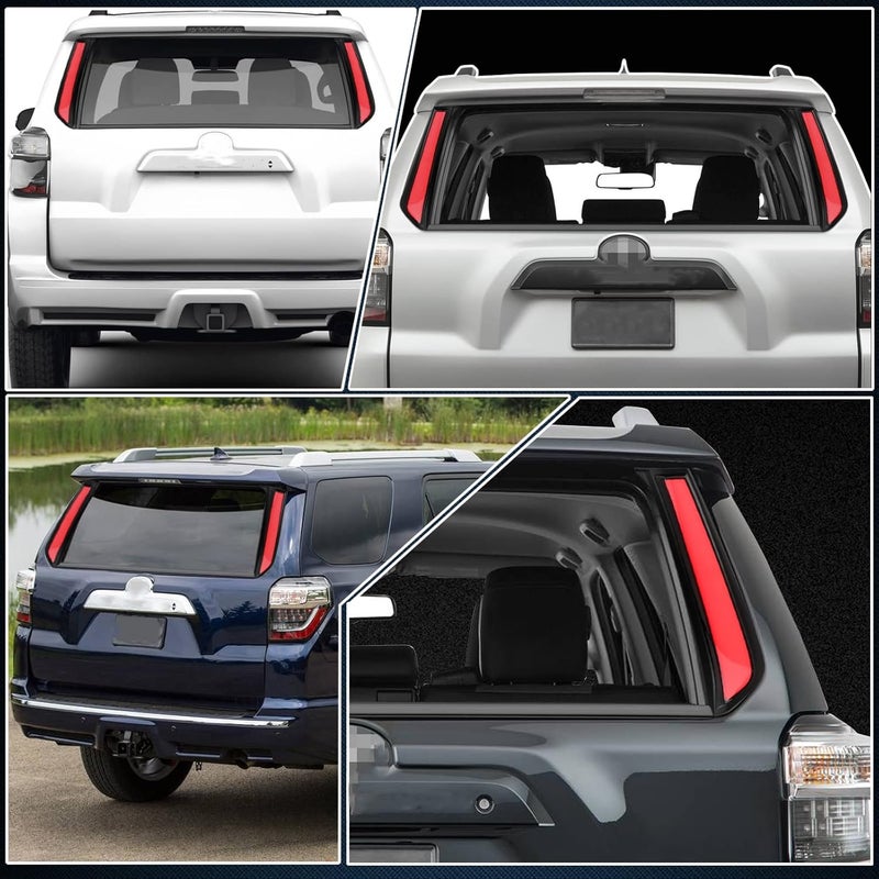 GEEGEETOP Red LED Rear Trunk Pillar Tail Light Column Brake Turn Signal Light Replacement Compatible with Toyota 4Runner 2014-2022 Limited TRD OFF Sport Plug and Play (Tail Light Column) - Image 4
